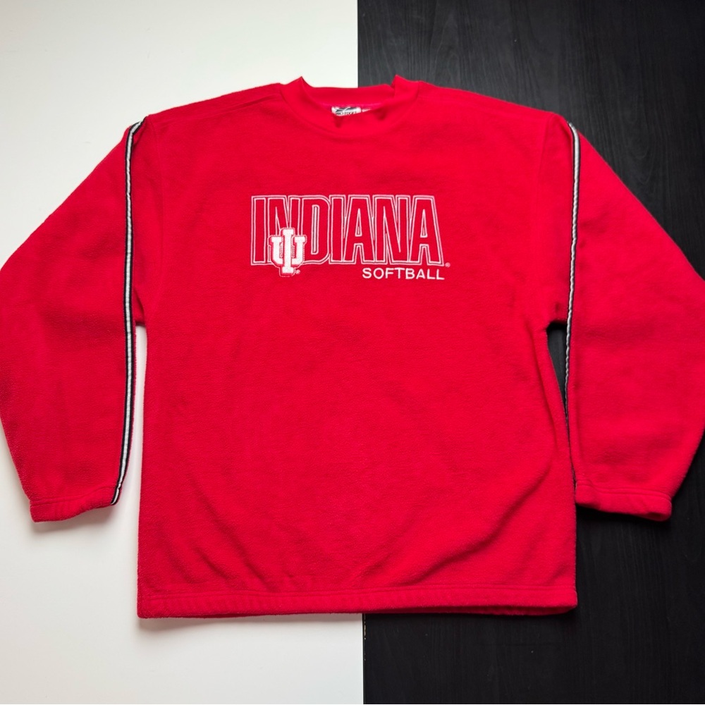 Indiana Hoosiers Softball Red vintage 90s Sweatshirt men’s L